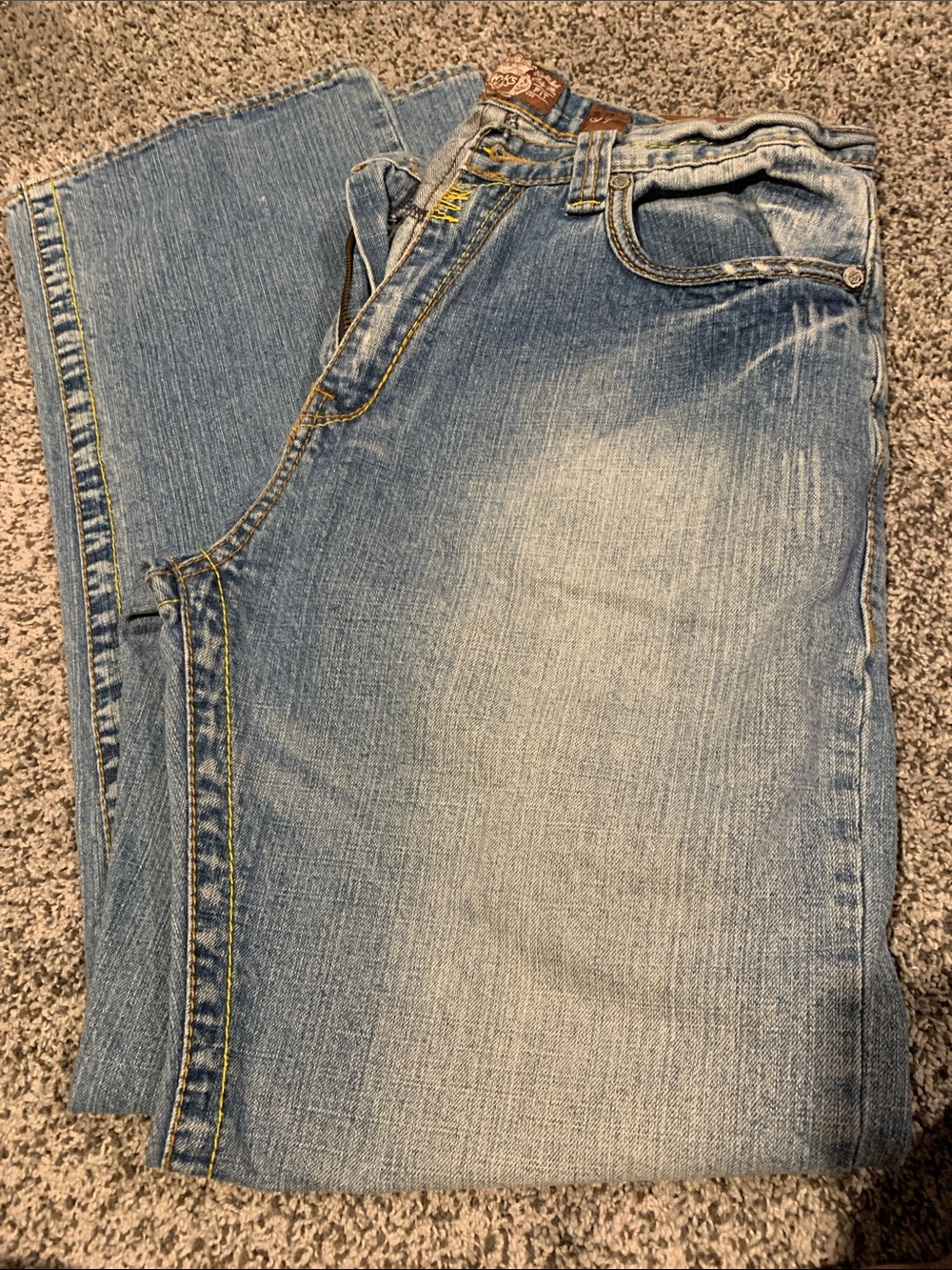 Akademiks Light Blue Relaxed Fit Men's Jeans